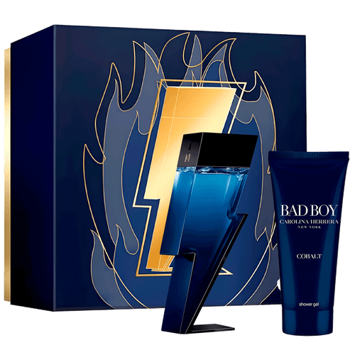 Kit Carolina Herrera Bad Boy Cobalt Masculino - Eau de Parfum 100ml + Shower Gel 100ml