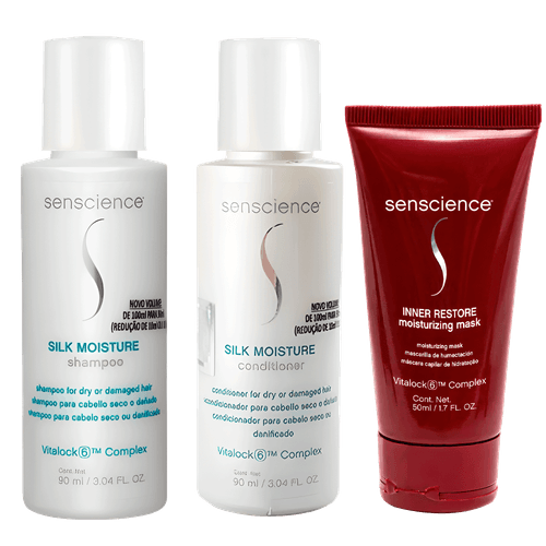 Kit Senscience Travel - Shampoo 90ml + Condicionador 90ml + Máscara 50ml