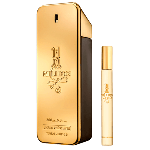 Paco Rabanne Conjunto 1 Million Masculino - Eau de Toilette 200ml + Eau de Toilette 10ml