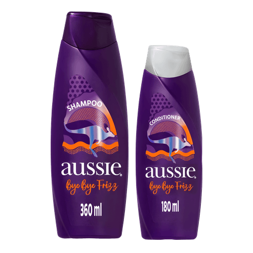 Kit Aussie Bye Bye Frizz - Shampoo 360ml + Condicionador 180ml