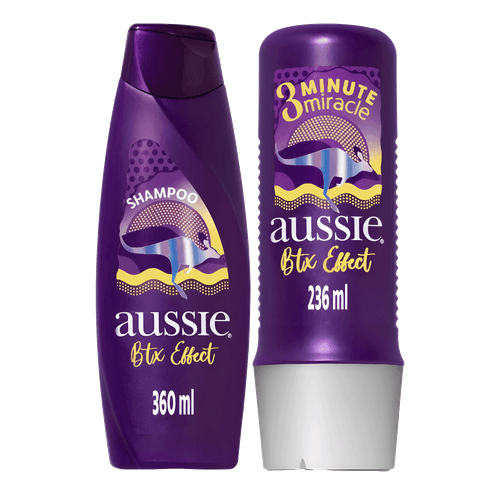 Kit Aussie Efeito Botox - Shampoo 360ml + Condicionados 236ml