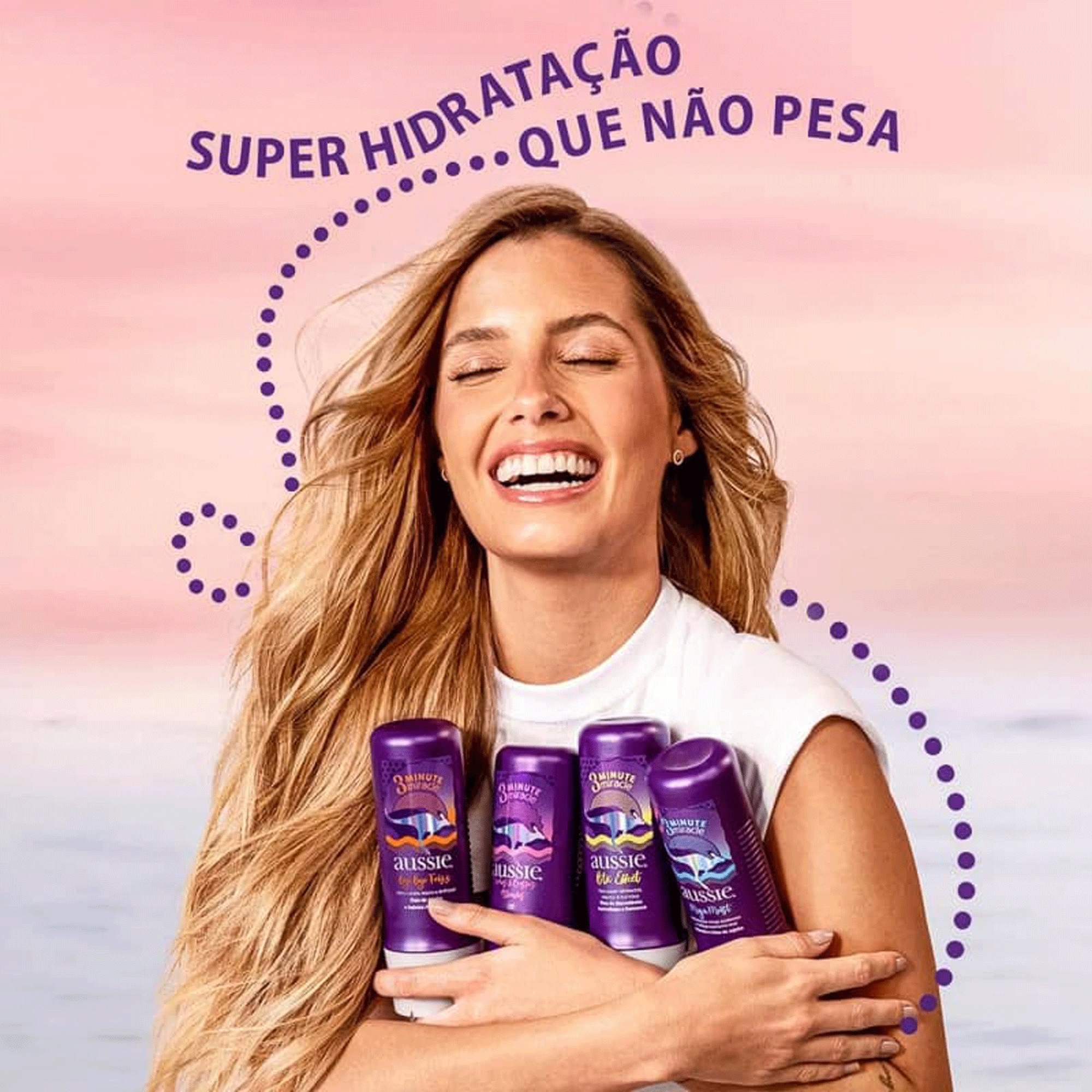 Kit Aussie Mega Moist Shampoo 180ml + Condicionador 236ml - Kassio
