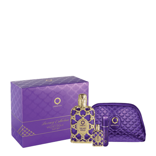 Orientica Kit Velvet Gold Edp 80ml + Miniatura 7,5ml + Atomizer + Necessaire