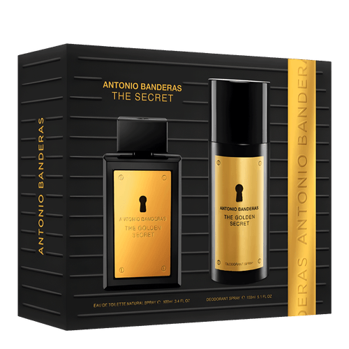 Kit Antonio Banderas Golden Secret - Eau de Toilette 100ml + Desodorante 150ml