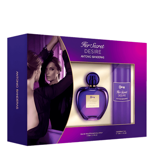 Antonio Banderas Her Secret Desire For Her - Eau de Toilette 80ml + Desodorante 150ml