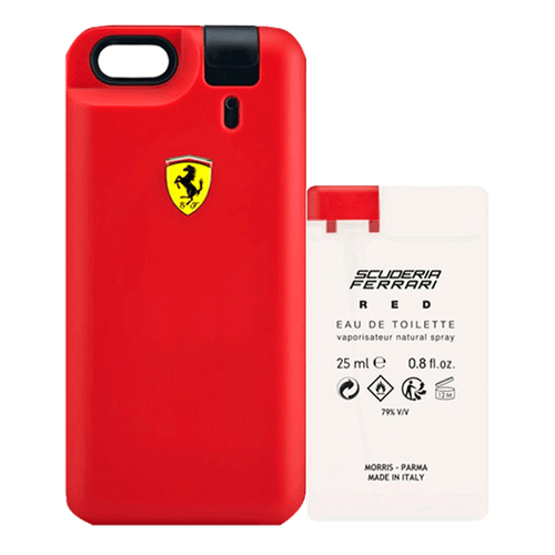 Kit Ferrari Scuderia Red - Capa Para iPhone com Eau de Toilette 25ml + Refil Eau de Toilette 25ml