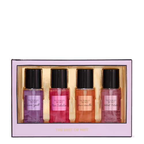 Kit Victoria's Secret Love Spell + Pure Seduction + Bare Vanilla + Velvet Petals - c/4 Body Splash 75ml