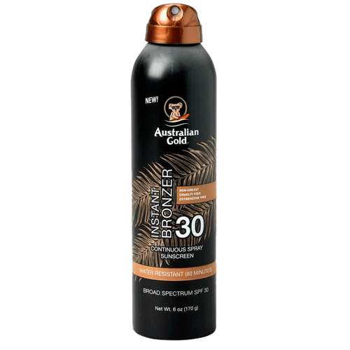 Australian Gold Instant Brozer 30 Sunscreen - Spray Fator 170g