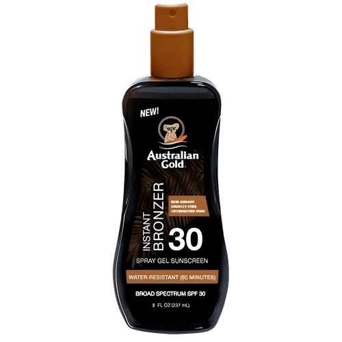 Australian Gold  FPS 30 Instant Bronzer Gel Sunscreen - Acelerador Bronzeador 237ml