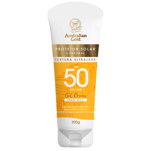 Australian Gold Gel Creme Fps 50 - Protetor Solar Corporal 200g