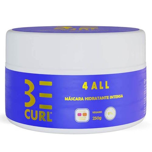 Be Curl 4 All Hidratação Intensa - Máscara Capilar 250ml