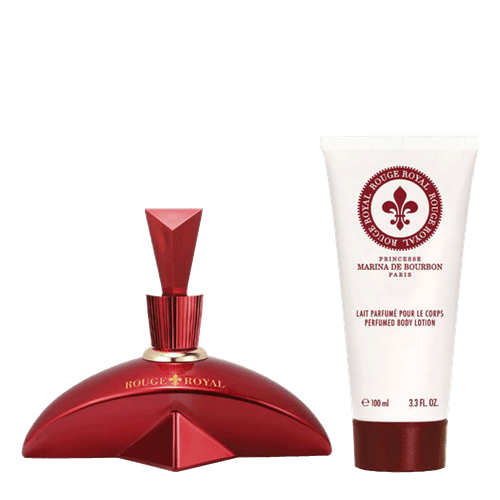 Kit Rouge Royal Marina de Bourbon - Eau de Parfum 100ml + Body Lotion 100ml