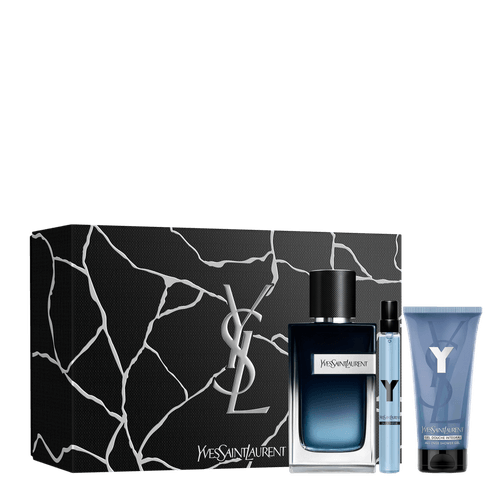 Kit Yves Saint Laurent Y Masculino Edp 100ml + Miniatura 10ml + Shower Gel 50ml