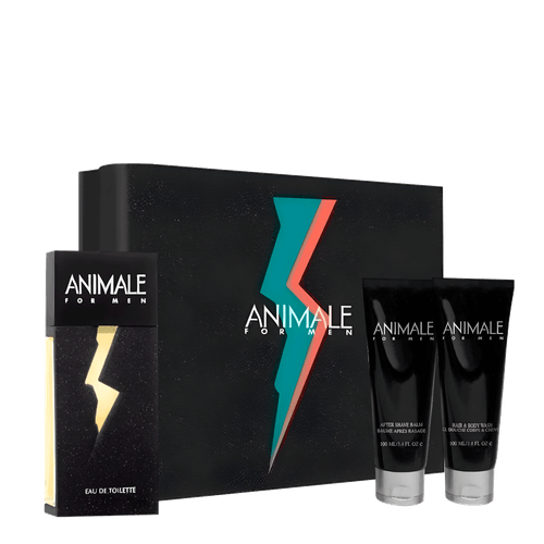 Kit Animale For Men - Eau de Toilette 100ml + After Shave 100ml + Body Wash 100ml