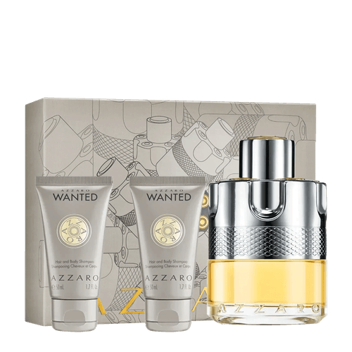 Kit Azzaro Wanted Masculino - Eau de Toilette 100ml + Shower Gel 2x50ml