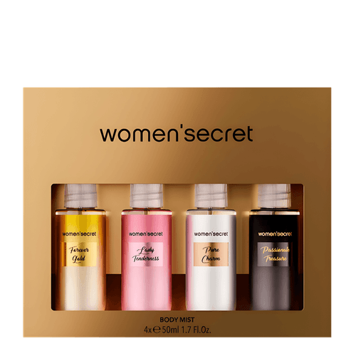 Kit Women'Secret Perfume Corporal Feminino - 4 Body Mist 50ml