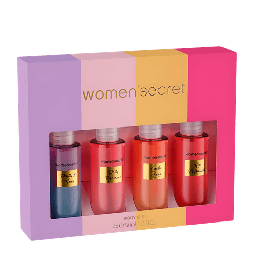 Kit Women'Secret c/4 Body Mist - Perfume Corporal 50ml