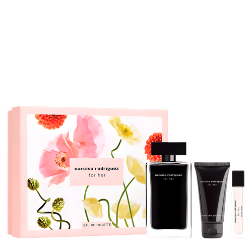 Kit Narciso Rodriguez For Her -  Eau de Toilette 100ml + Body Lotion 50ml + Miniatura 10ml