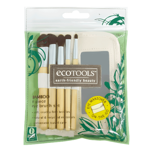 Kit EcoTools Bamboo c/6 Peças - Pincéis de Maquiagem