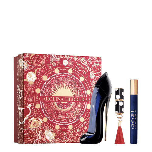 Kit Carolina Herrera Good Girl - Eau de Parfum 80ml + Mini Batom + Miniatura Edp 10ml