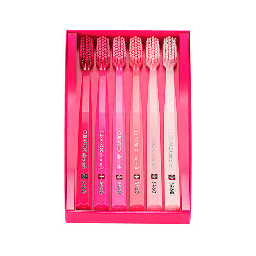 Kit Curaprox CS 5460 Limited Pink Edition - 6 Escovas Dentais