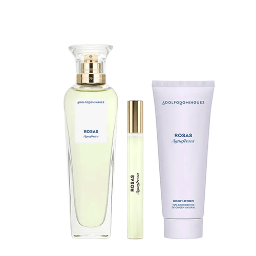 Kit Adolfo Rodriguez Agua Fresca Rosas - Eau de Toilette 120ml + Miniatura 10ml + Body Lotion 75ml