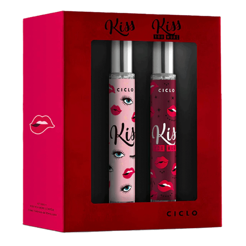 Kit Ciclo Deo Colônia Kiss 30ml + Kiss You More 30ml