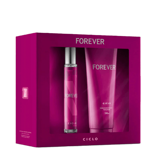 Kit Ciclo Forever Feminino - Deo Colônia 30ml + Loção Hidratante 240ml