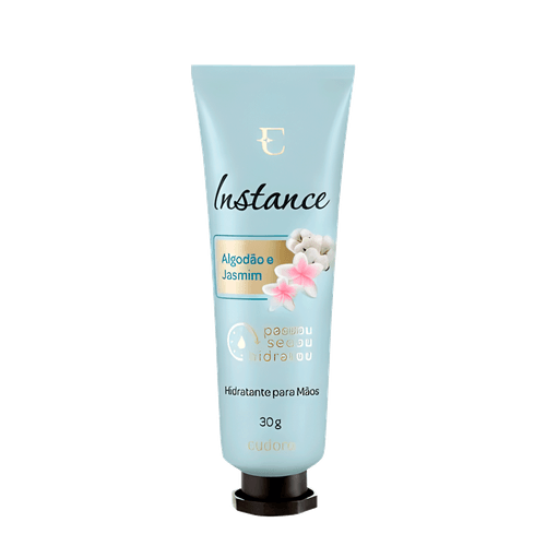 Eudora Instance Algodão E Jasmim - Creme Hidratante Para Mãos 30g