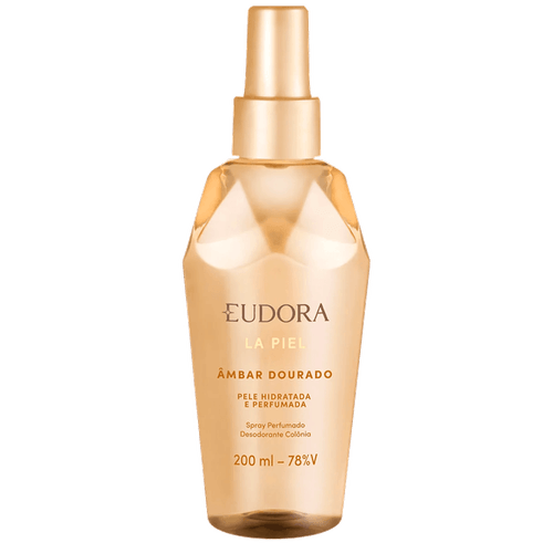 Eudora La Piel Âmbar Dourado - Body Spray Desodorante Colônia 200ml