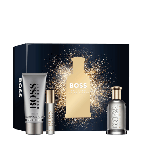 Kit Hugo Boss Bottled - Eau de Parfum 100ml + Eau de Parfum 10ml + Shower Gel 100ml