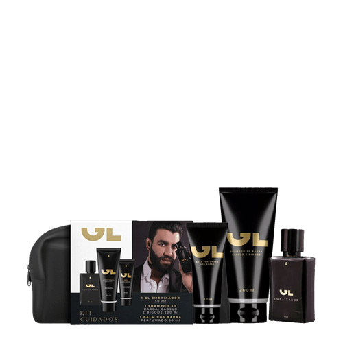 Kit GL Embaixador - Deo Colônia 50ml + Shampoo 3D 200ml + Balm 60ml