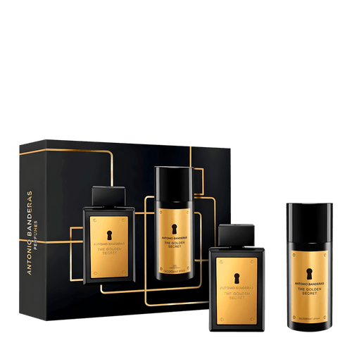 Kit Antonio Banderas The Golden Secret - Eau de Toilette 100ml + Desodorante Spray 150ml