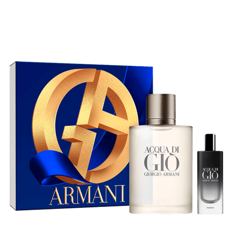 Kit Giorgio Armani Acqua Di Gio - Perfume Masculino Eau de Toilette 100ml + Parfum 15ml