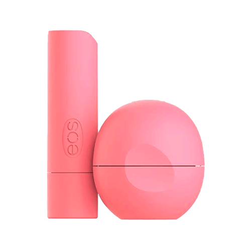 Kit EOS Lip Balm - Stick Strawberry Sorbet 4g + Sphere Strawberry Sorbet 7g