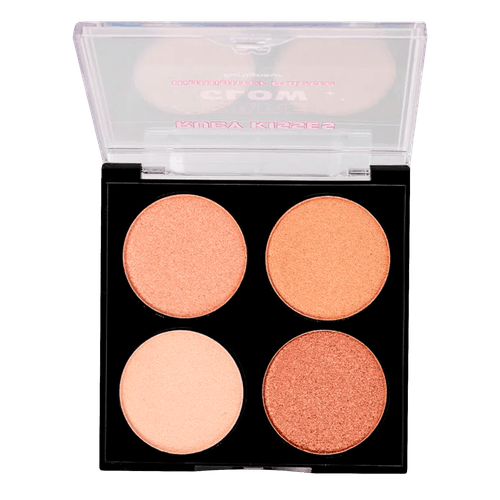 Kiss New York Ruby Kisses Rare Glow - Paleta de Iluminadores 8g