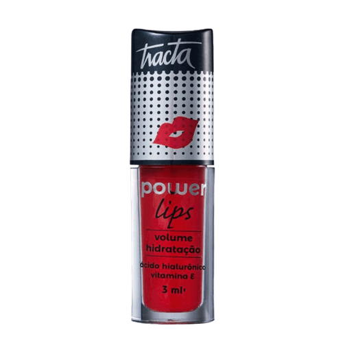 Tracta Power Lips Vermelho - Gloss Labial 3ml