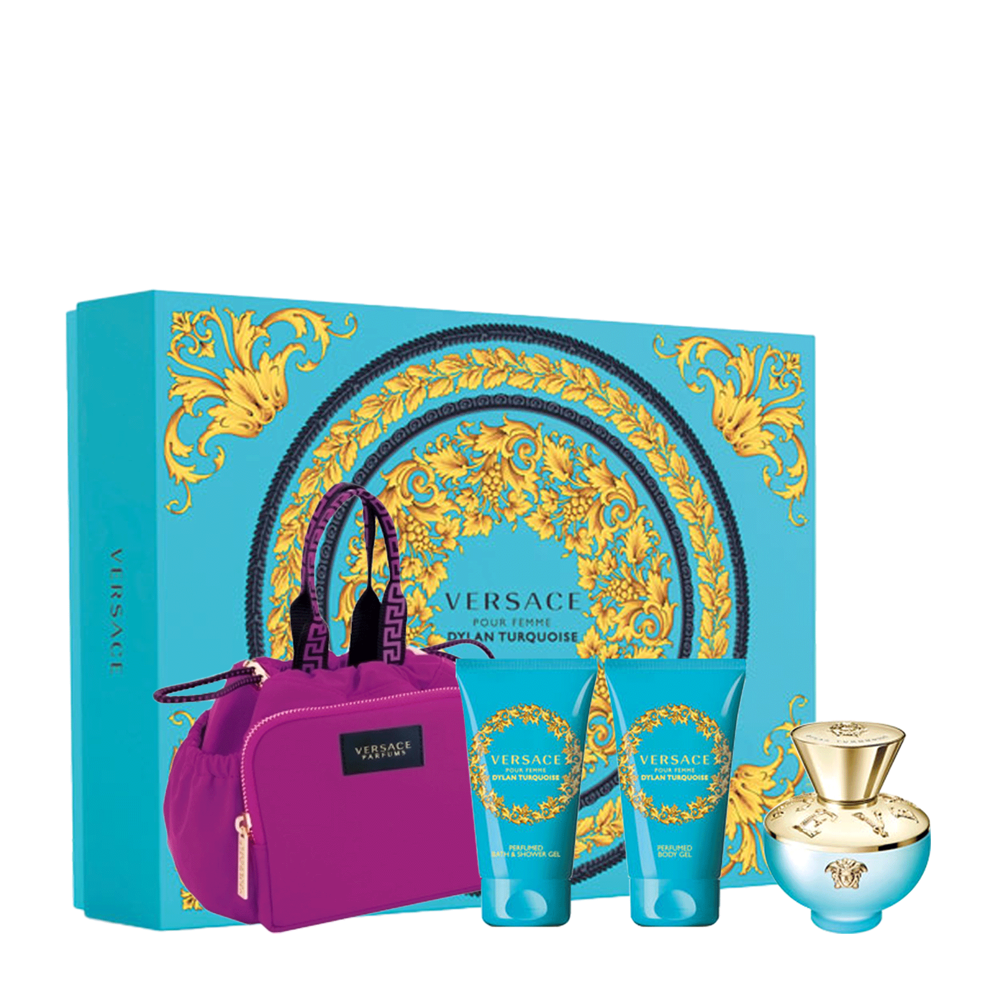 Versace pour Femme セット Kit Versace Pour Femme Dylan Turquoise Eau De Toilette 100ml +