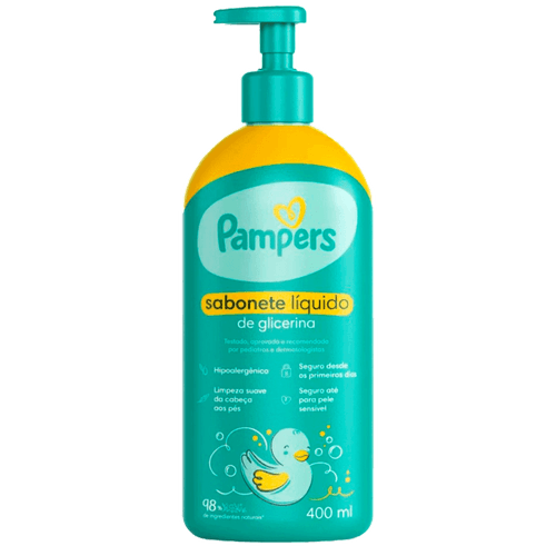 Pampers Glicerina - Sabonete Líquido Corporal 400ml