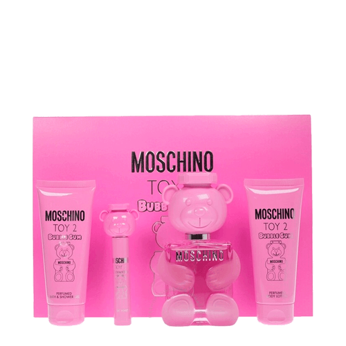 Kit Moschino Toy 2 Bubble Gum - Eau De Toilette 100ml + Eau De Toilette 10ml + Body Lotion 100ml + Shower Gel 100ml