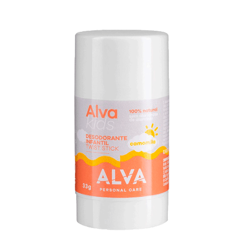 Alva Personal Care Kids Camomila Vegano - Desodorante Em Barra Infantil 33g