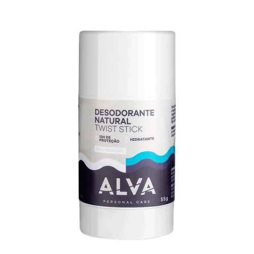 Alva Personal Care Twist Stick Sem Perfume - Desodorante Natural 55g