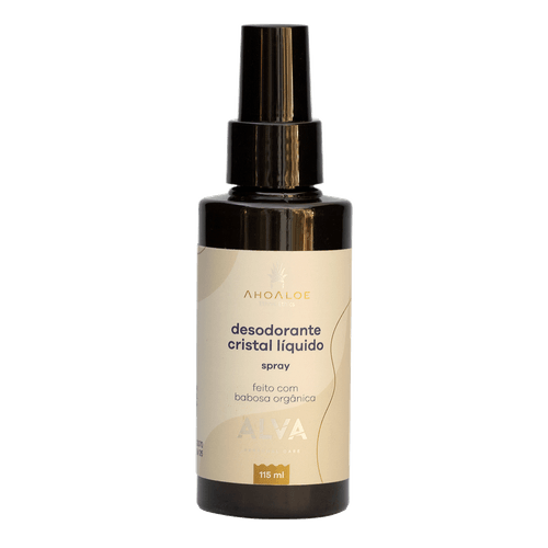 Alva Personal Care Ahoaloe Cristal Líquido - Desodorante Spray Vegano 115ml