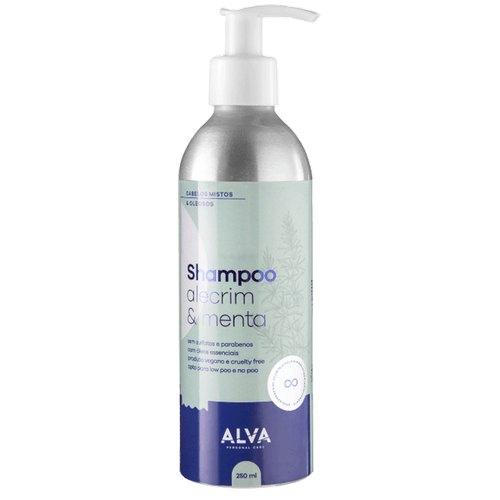 Alva Personal Care Alecrim & Menta - Shampoo Vegano 250ml