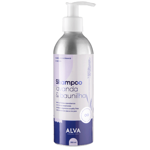 Alva Personal Care Lavanda & Baunilha - Shampoo Vegano 250ml