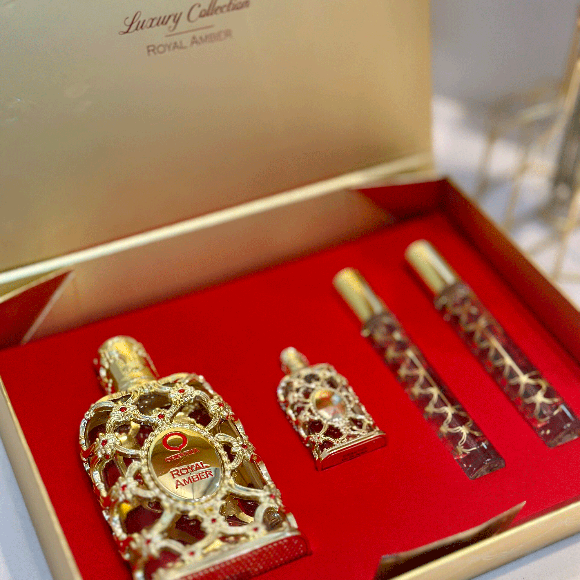 Kit Orientica Royal Amber Luxury Collection Unissex - Edp 80ml +
