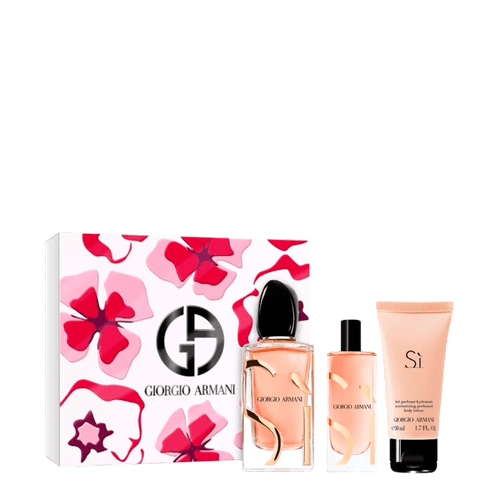 Kit Giorgio Armani Si Intense - Eau De Parfum 100ml + Eau De Parfum 15ml + Body Lotion 50ml