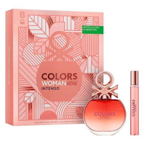 Kit Benetton United Colors Woman Intenso Eau de Parfum - Perfume Feminino 80ml + Mega Spritzer 10ml