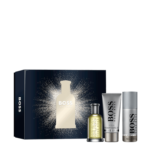 Kit Hugo Boss Bottled Coffret For Men - Eau De Toilette 100ml + Shower Gel 100ml + Desodorante 150ml