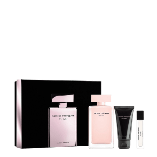 Kit Narciso Rodriguez For Her - Eau De Parfum 100ml + Body Lotion 50ml + Eau De Parfum 10ml